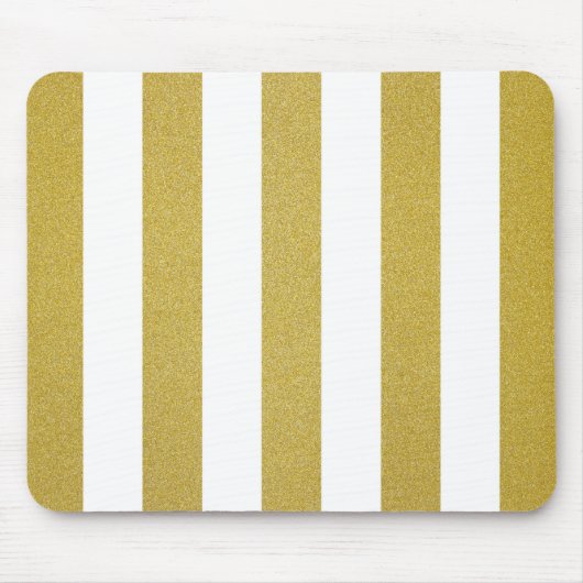 Goldstreifen, weiße Streifen, Streifen Mousepad (Vorne)
