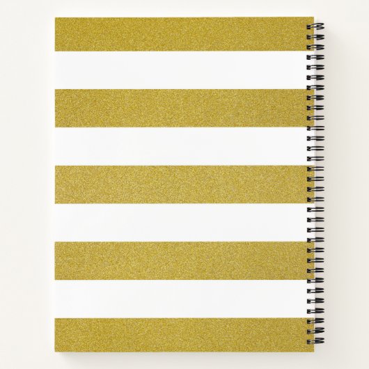 Goldstreifen, weiße Streifen, Streifen Notizblock (Rückseite)