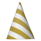 Goldstreifen, weiße Streifen, Streifen Partyhütchen (Rechts)