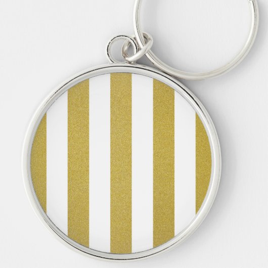 Goldstreifen, weiße Streifen, Streifen Schlüsselanhänger (Vorne)
