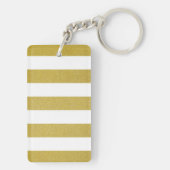 Goldstreifen, weiße Streifen, Streifen Schlüsselanhänger (Rückseite)