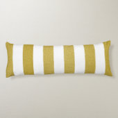 Goldstreifen, weiße Streifen, Streifen Seitenschläferkissen (Rückseite)
