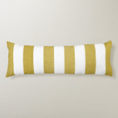 Goldstreifen, weiße Streifen, Streifen Seitenschläferkissen (Vorderseite)