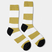 Goldstreifen, weiße Streifen, Streifen Socken (Rechts)