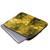 Goldstücke, kreisförmig und abgerundet? laptopschutzhülle (Vorne Knopf)