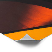 Goldstunde in mehrfarbiger Farbe Poster (Ecke)