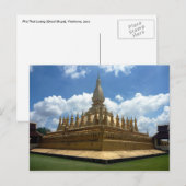 Goldstupa laos postkarte (Vorne/Hinten)