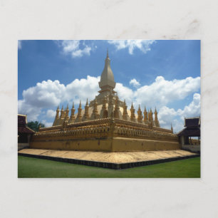 Goldstupa laos postkarte