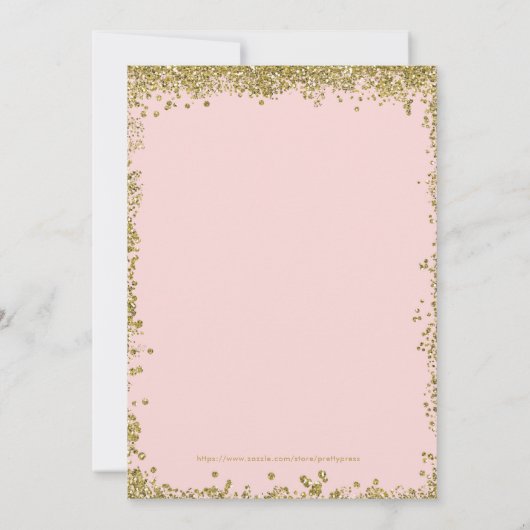 Goldsüß 16 Einladung (Rückseite)