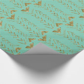 Goldtadellose Aquarell-Pfeile Geschenkpapier (Ecke)