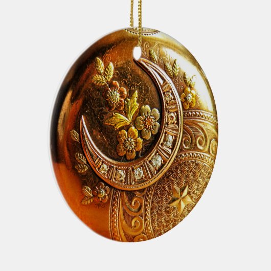 Goldtaschen-Uhr-Verzierung Keramikornament (Rechts)