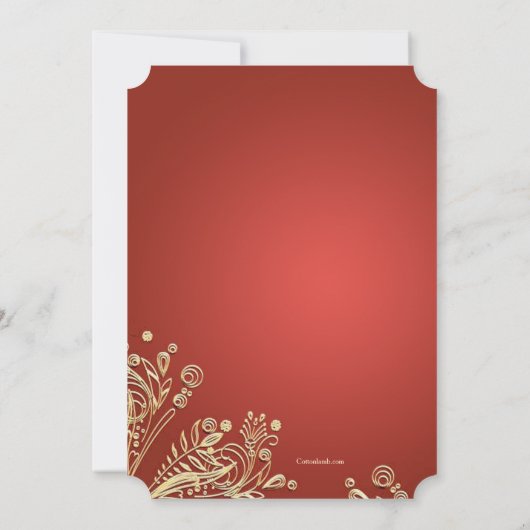 Goldtasse tee Einladung (Rückseite)