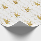 Goldtaube-Frieden Geschenkpapier (Ecke)