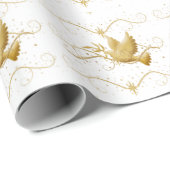 Goldtaube-Frieden Geschenkpapier (Rolleneckpunkt)