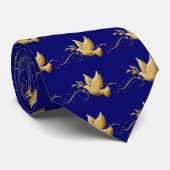 Goldtaube Friedensder christlichen Krawatte (Gerollt)