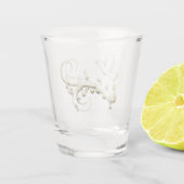 Goldtaube Schnapsglas (Rückseite)