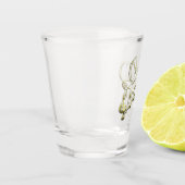 Goldtaube Schnapsglas (Links)