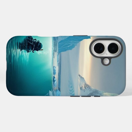 Goldtauchen Case-Mate iPhone Hülle (Rückseite (Horizontal))