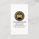 Goldtaxi Visitenkarte (Rückseite)