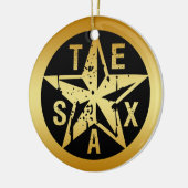 GOLDtexas-STERN Keramik Ornament (Links)