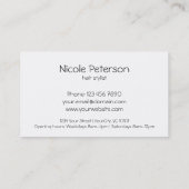 Goldtext-graue Scheren - Haar-Stylist - Rabatt (Rückseite)