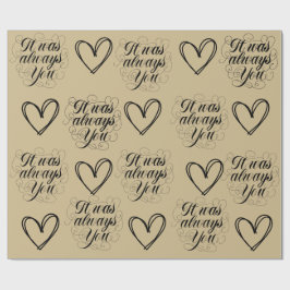 Goldthema Hochzeitstag Geschenkpapier