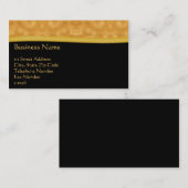 Goldthemenorientierte Visitenkarte (Vorne/Hinten)