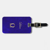 Goldtierkreis-Zeichen-Waage Gepäckanhänger (Vorderseite horizontal)