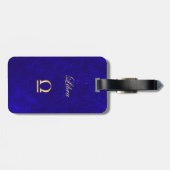 Goldtierkreis-Zeichen-Waage Gepäckanhänger (Rückseite horizontal)