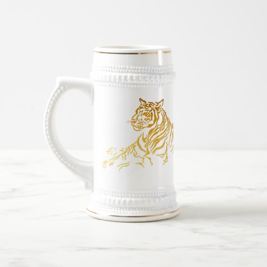 Goldtiger-Tasse Bierglas (Links)
