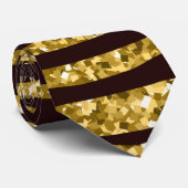 Goldtiger Tigerprint, Tigerhautmuster, Tigerfell Krawatte (Gerollt)