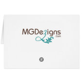 Goldtischkarte (Rückseite Horizontal)