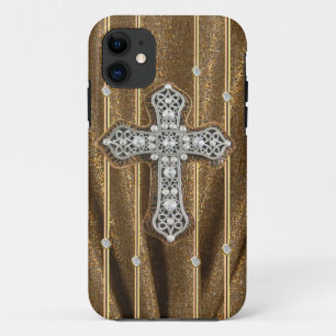 Goldtone Kristall u. Quer-IPHONE FALL Case-Mate iPhone Hülle