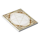 Goldtone Pentagramm Notizblock (angewinkelt)