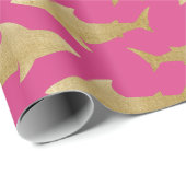 Goldtone Shark Wrapping Paper Geschenkpapier (Rolleneckpunkt)