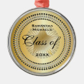 Goldtonklasse 2023 Star Abschluss Ornament Aus Metall (Vorne)