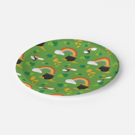 Goldtopf Pappteller (Schrägansicht)