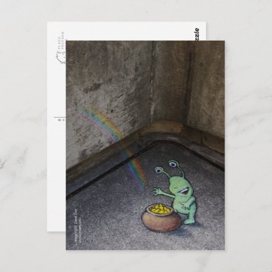 Goldtopf Postkarte (Vorne/Hinten)