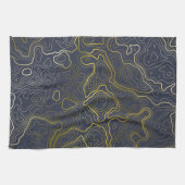 Goldtopografie Geschirrtuch (Horizontal)