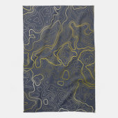 Goldtopografie Geschirrtuch (Vertikal)