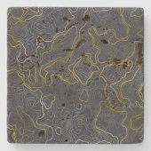 Goldtopografie steinuntersetzer (Vorderseite)