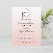 Goldtopper der Rose, errötet Einladung (Stehend Vorderseite)