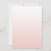 Goldtopper der Rose, errötet Einladung (Rückseite)