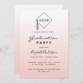 Goldtopper der Rose, errötet Einladung (Vorne/Hinten)