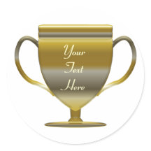 Goldtrophie personalisiert