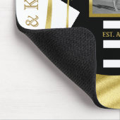 Goldtropische Palme-Strand Instagram Fotos Mousepad (Ecke)