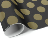 GoldTupfen auf schwarzem Packpapier (Rolleneckpunkt)