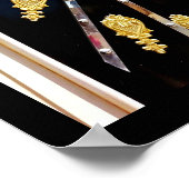 Goldtürdekorationen Poster (Ecke)