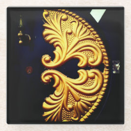 Goldtürdesign Glasuntersetzer