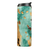 Goldtürkisfarbene Schwarze Farbe Thermosbecher (Nach links gedreht)